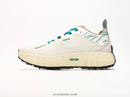 NORDA 001 Cream Teal Low Trail Running Shoe