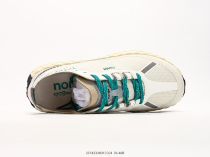 NORDA 001 Cream Teal Low Trail Running Shoe view 3