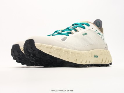 NORDA 001 Cream Teal Low Trail Running Shoe view 5