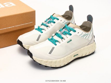 NORDA 001 Cream Teal Low Trail Running Shoe view 9