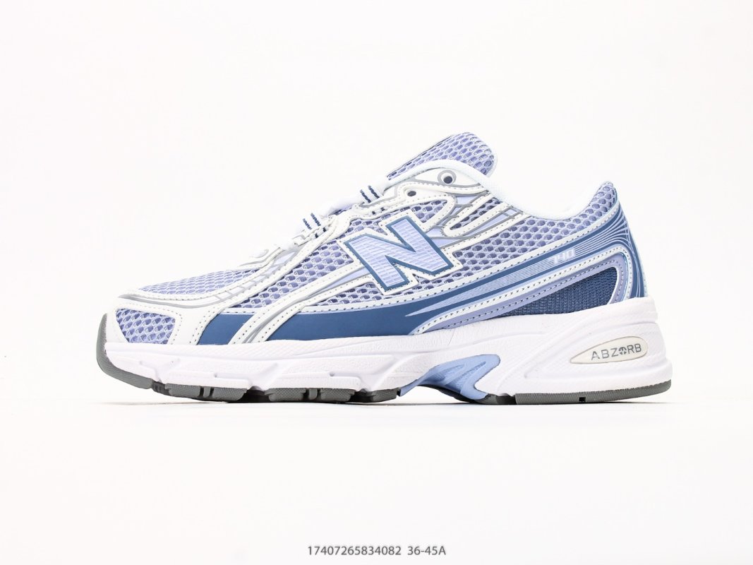 New Balance 740 White Blue Running Shoe view