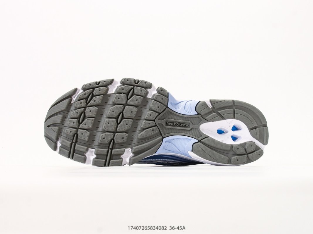 New Balance 740 White Blue Running Shoe view
