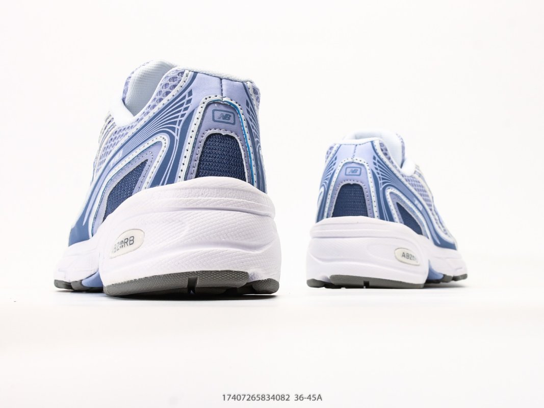 New Balance 740 White Blue Running Shoe view