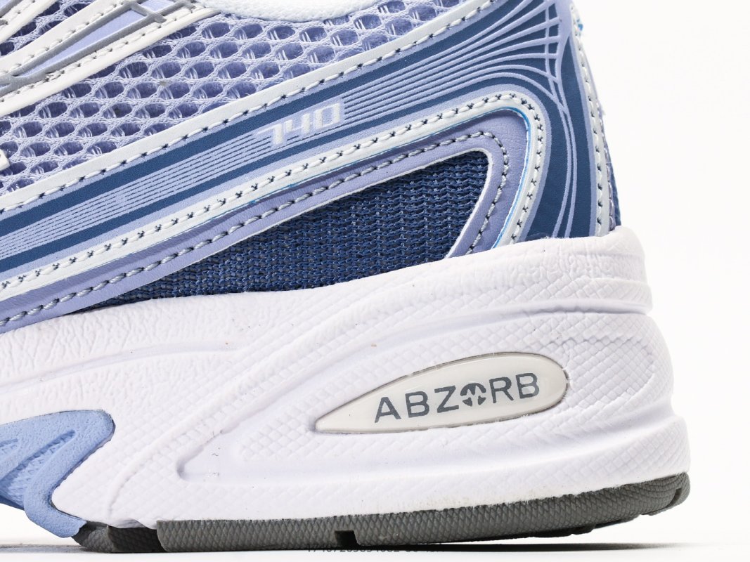 New Balance 740 White Blue Running Shoe view