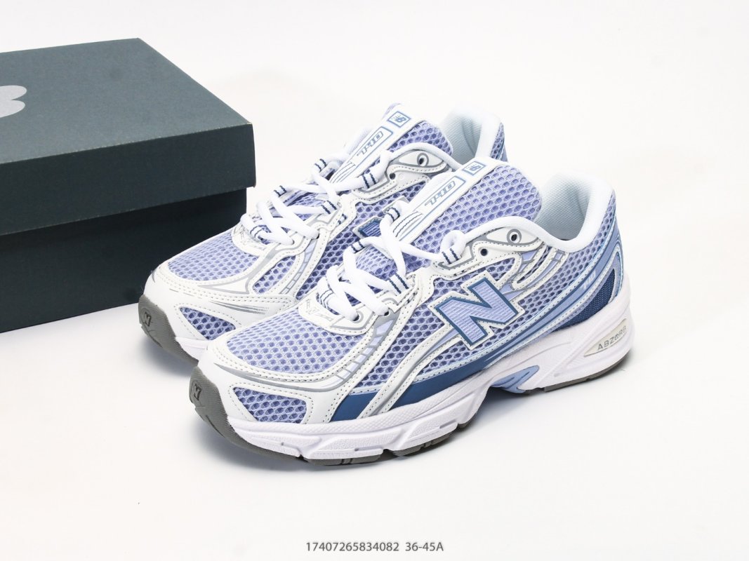 New Balance 740 White Blue Running Shoe view