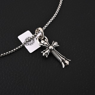 Chrome Hearts Classic Cross Pendant Necklace Silver view 2