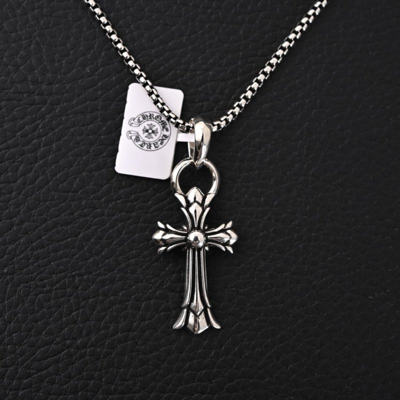 Chrome Hearts Classic Cross Pendant Necklace Silver view