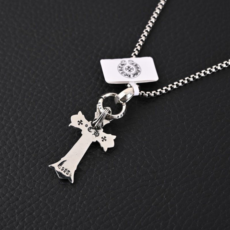 Chrome Hearts Classic Cross Pendant Necklace Silver view