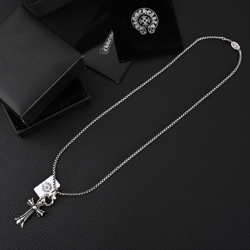 Chrome Hearts Classic Cross Pendant Necklace Silver view