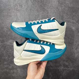Nike Zoom Kobe V Protro Blue White Basketball Shoe