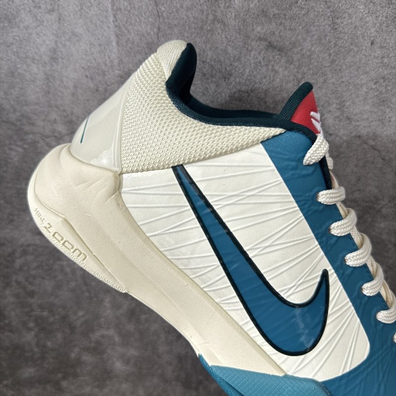 Nike Zoom Kobe V Protro Blue White Basketball Shoe view