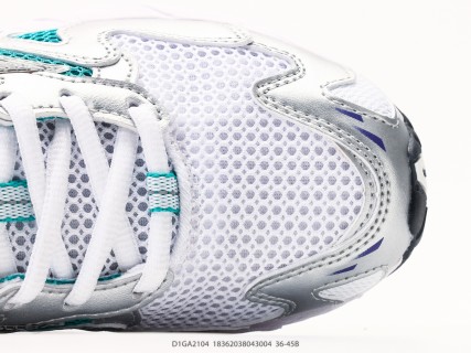 Mizuno Wave Rider 10 White Teal Purple Low-Top Running Shoe view 8
