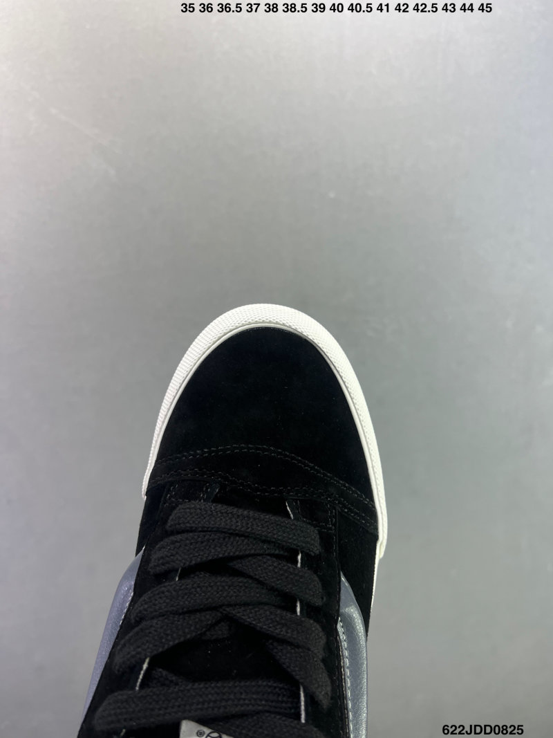 Vans Knu Skool Black White Plaid Patchwork Bread Shoe UA Rep view