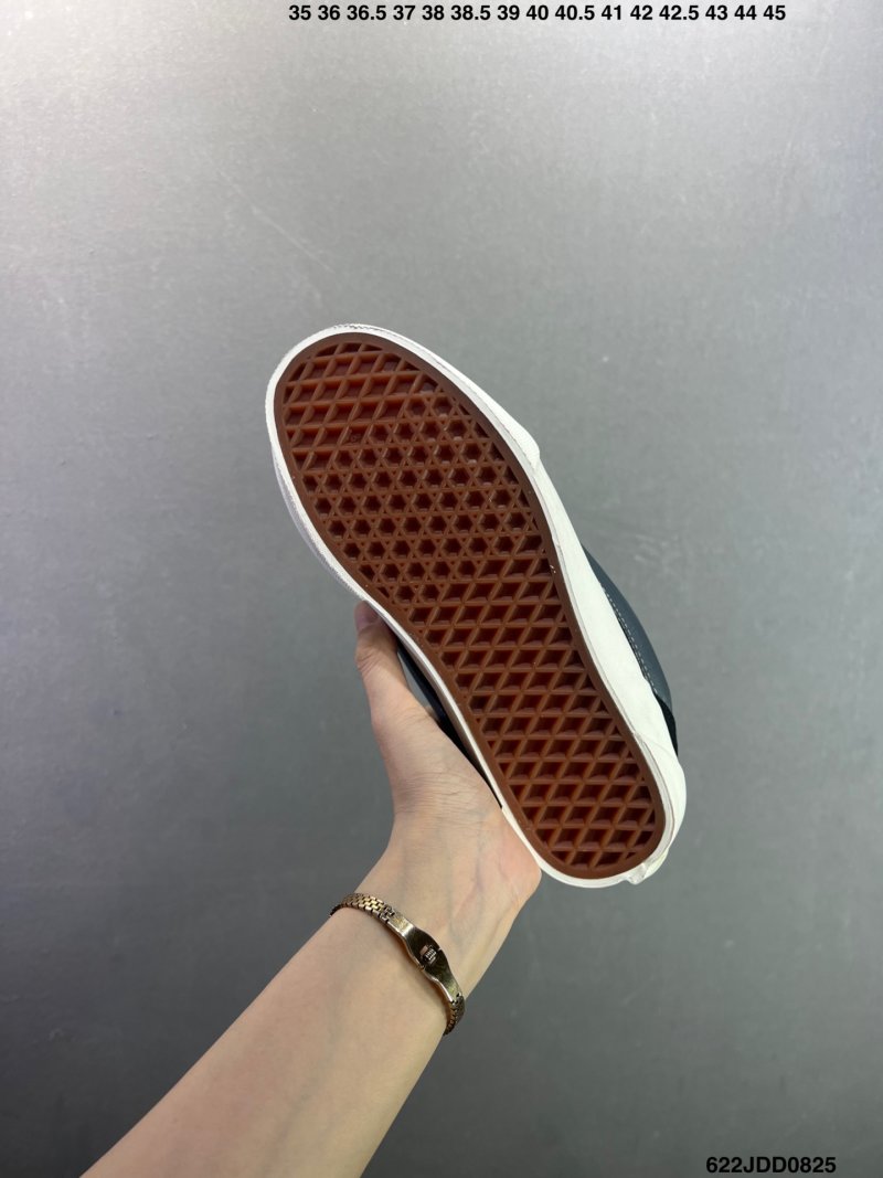 Vans Knu Skool Black White Plaid Patchwork Bread Shoe UA Rep view