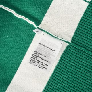 Thom Browne Wide Stripe Knit Hoodie Green White view 9