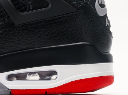 Jordan Air Jordan 4 Bred Reimagined Low Black Red Grey view 7