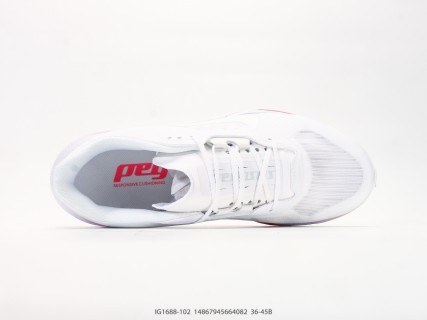 Nike Air Zoom Pegasus Plus 2 White Pink Running Shoe view 3