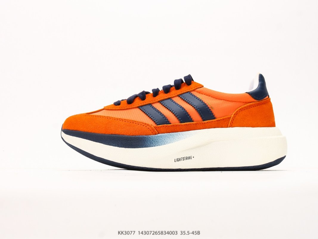 Adidas Adizero Shift Orange Navy Cream Platform Sneaker view