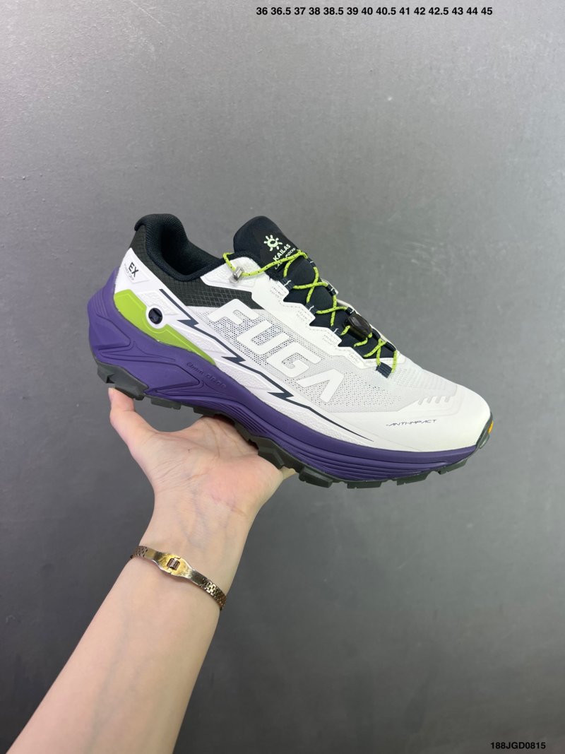 Kailas Fuga EX3 Trail Running Shoe White Purple Volt view