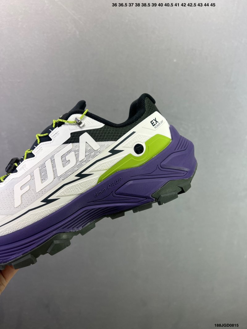 Kailas Fuga EX3 Trail Running Shoe White Purple Volt view