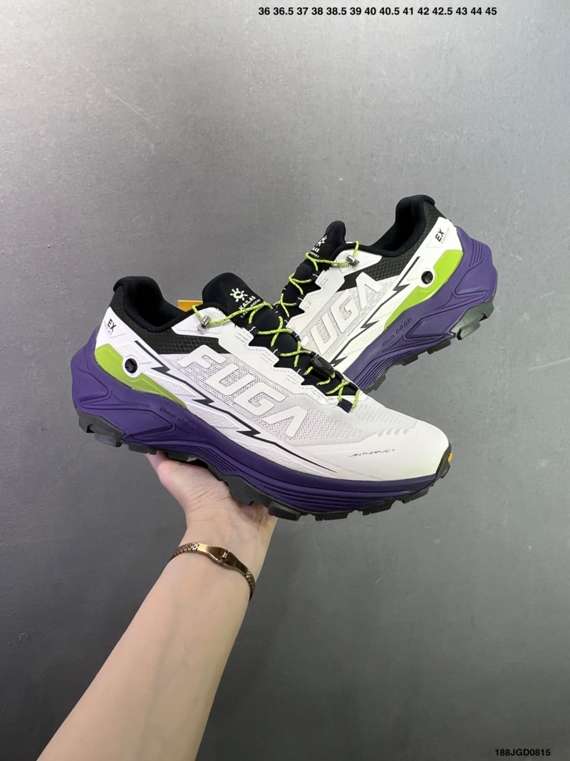 Kailas Fuga EX3 Trail Running Shoe White Purple Volt view