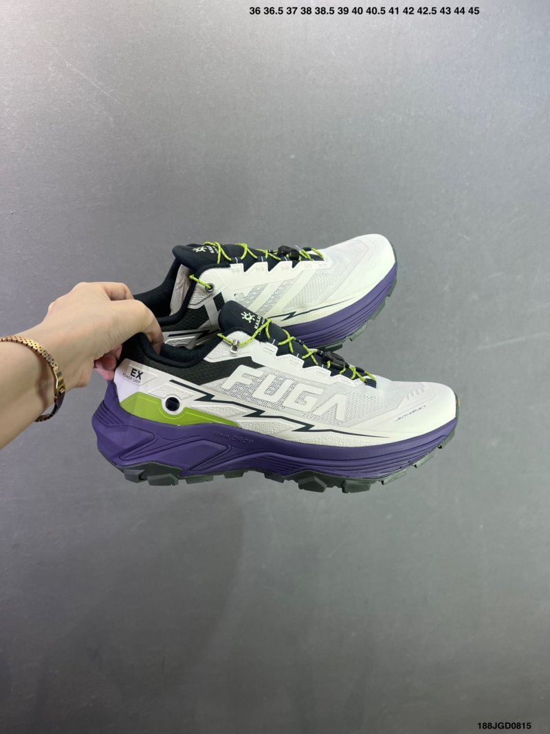 Kailas Fuga EX3 Trail Running Shoe White Purple Volt view