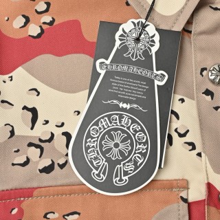 Chrome Hearts Camouflage Military Canvas Denim Short Sleeve Shirt view 11