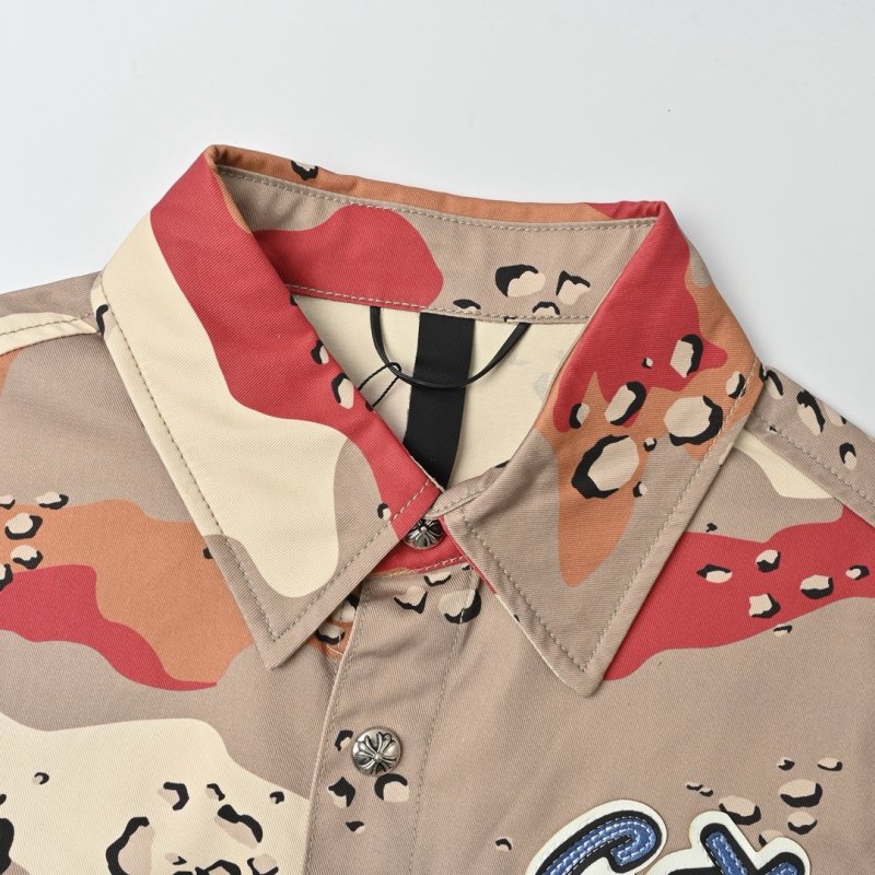 Chrome Hearts Camouflage Military Canvas Denim Short Sleeve Shirt view