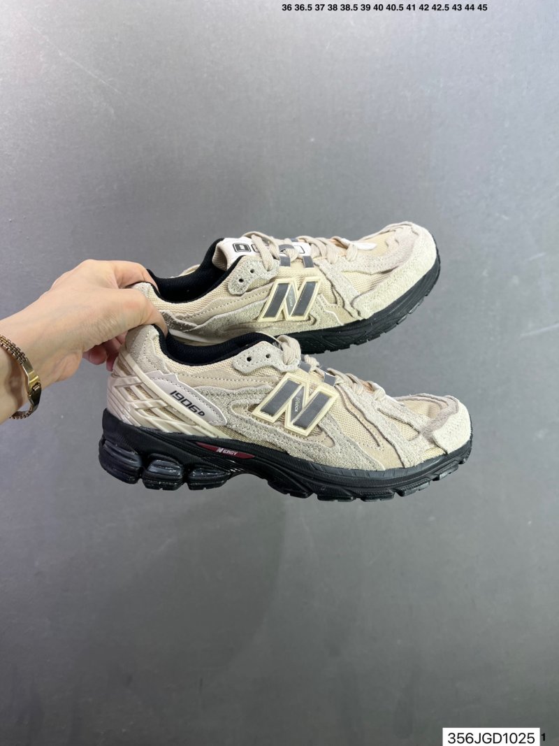 New Balance M1906A Low Deconstructed Vintage Dad Sneaker Beige Black view