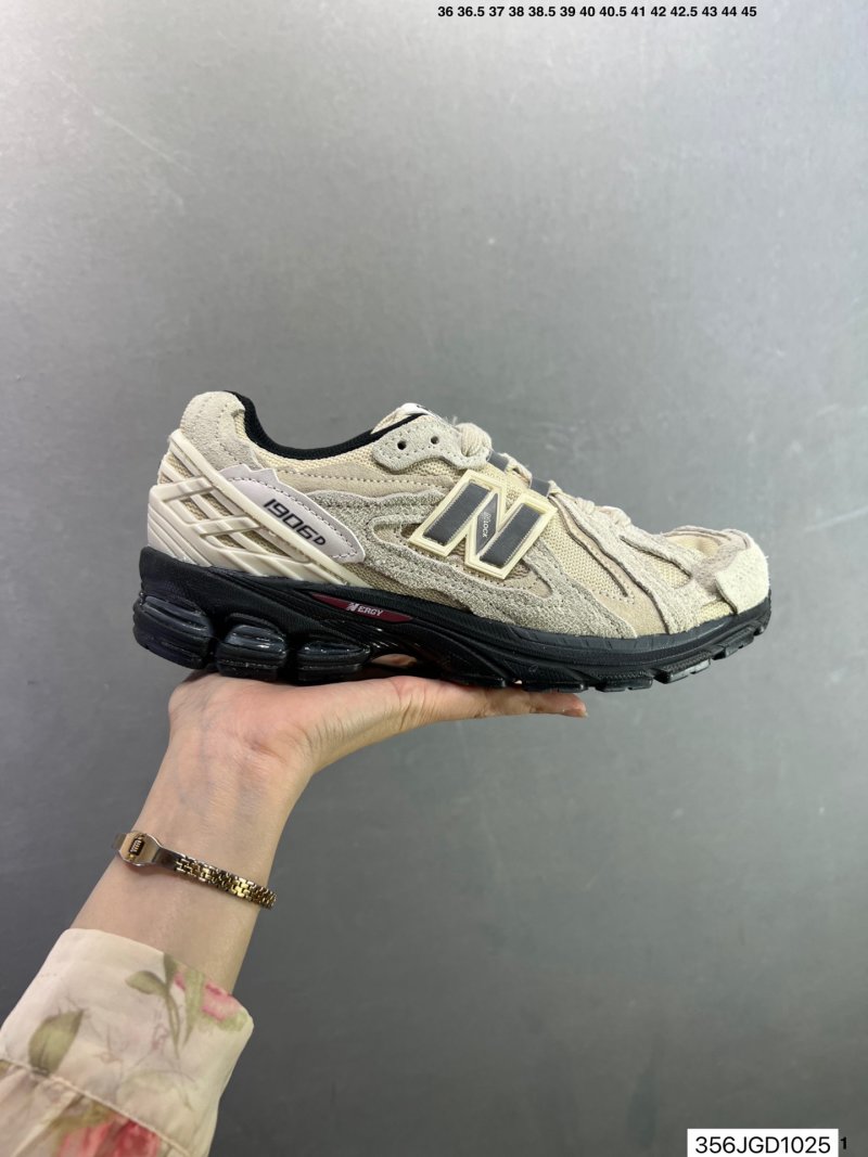 New Balance M1906A Low Deconstructed Vintage Dad Sneaker Beige Black view