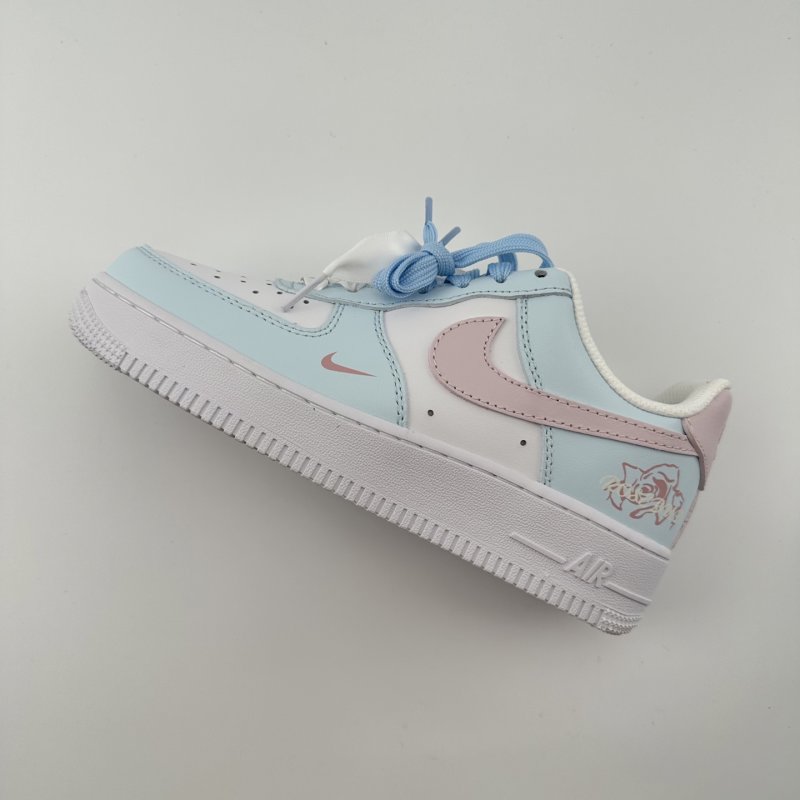 Nike Air Force 1 '07 Low White Blue Pink UA Replica