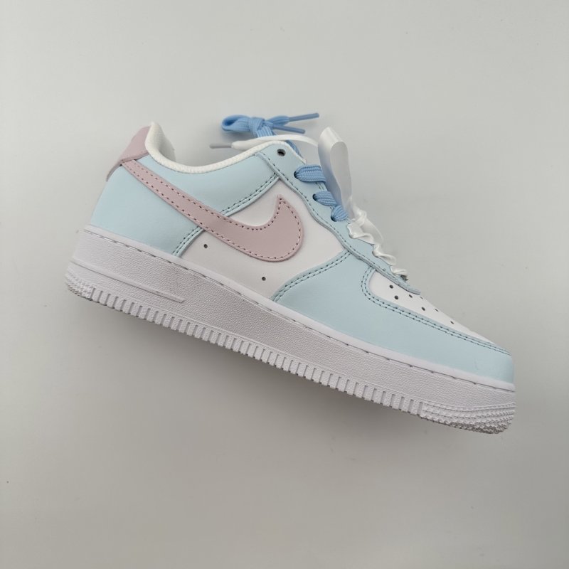 Nike Air Force 1 '07 Low White Blue Pink UA Replica view