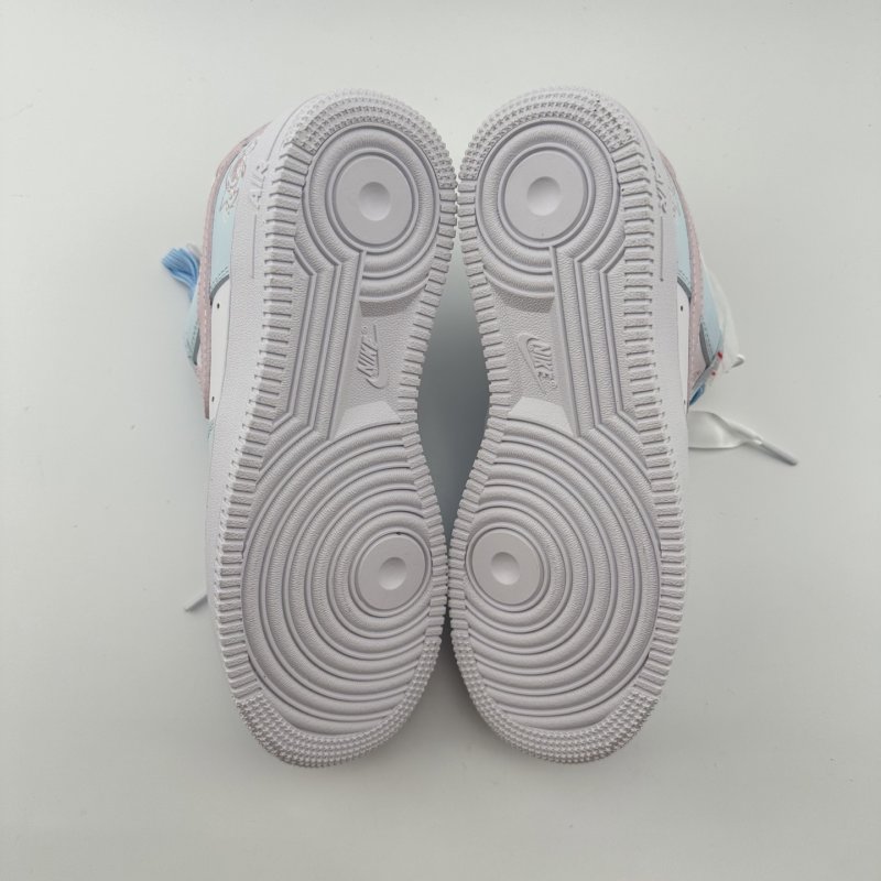 Nike Air Force 1 '07 Low White Blue Pink UA Replica view