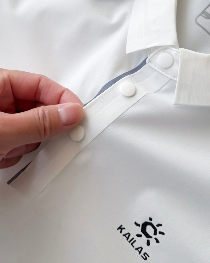 Kailas Summer 2026 Men's Moisture-Wicking Polo Shirt - White view