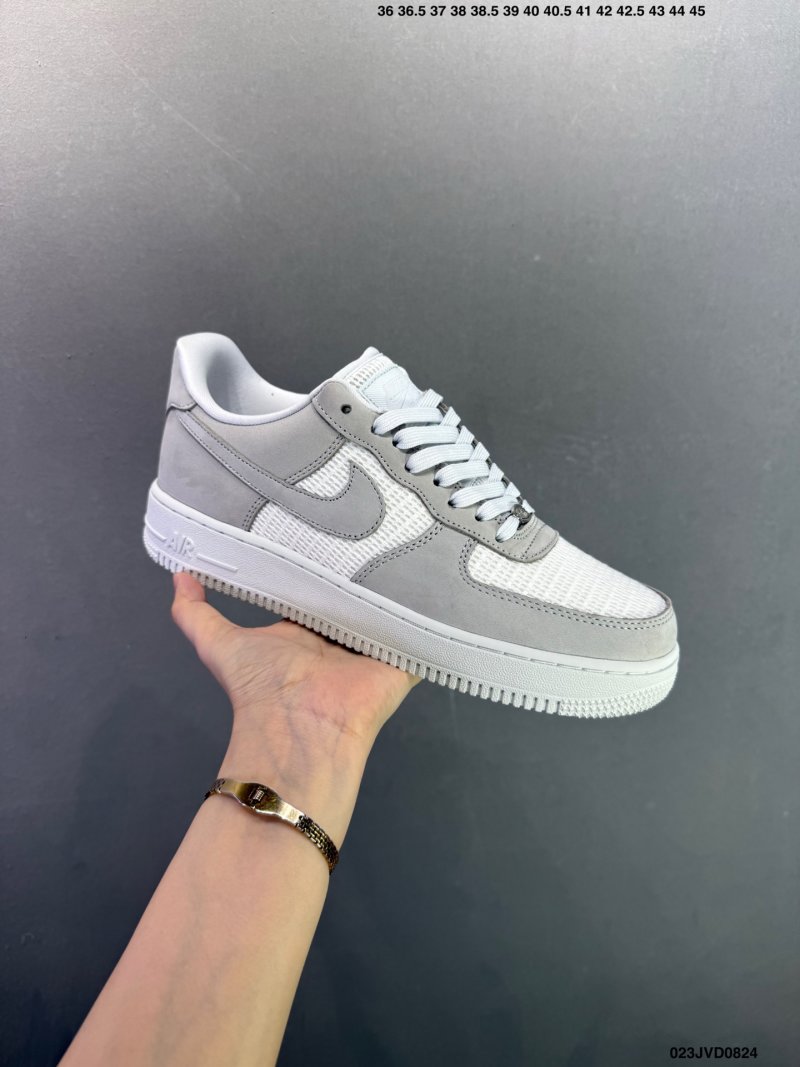 Nike Air Force 1 '07 Low White Grey UA Replica view