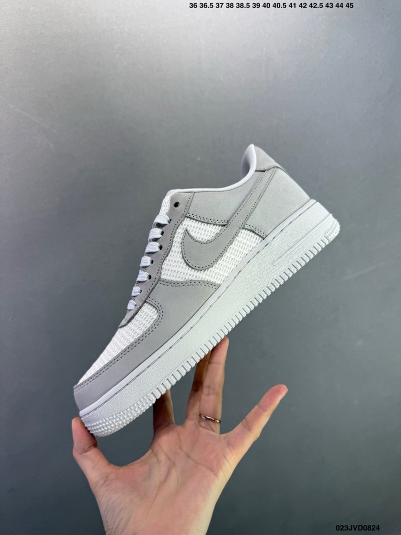 Nike Air Force 1 '07 Low White Grey UA Replica view