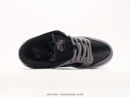 Nike Dunk Low Grey Black Gum UA Replica Sneaker view 3
