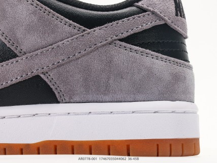 Nike Dunk Low Grey Black Gum UA Replica Sneaker view 7