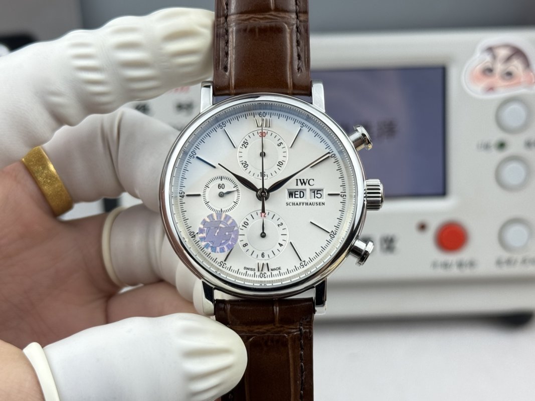 Breitling Navitimer Chronograph Brown Leather Rep Watch view