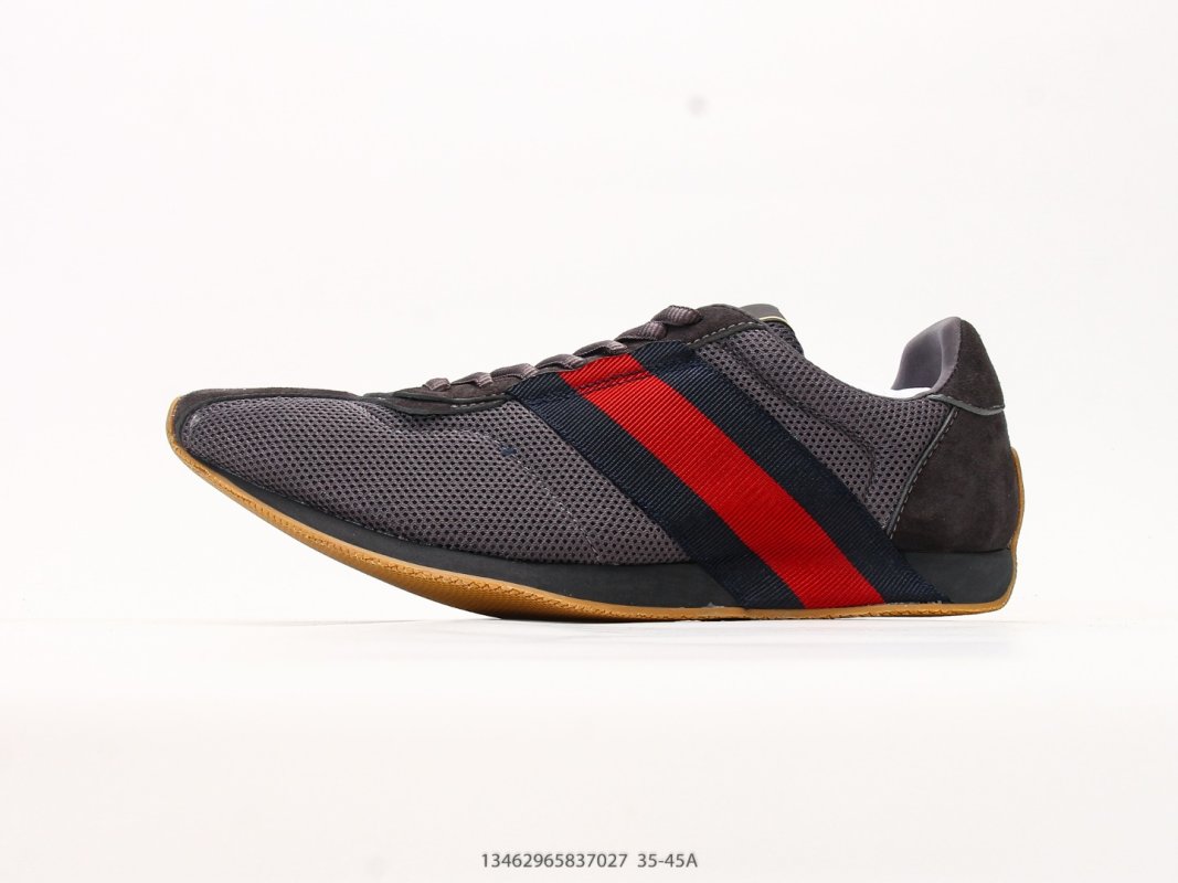 Gucci Vintage Runner Cream Red Green Stripe UA Replica view