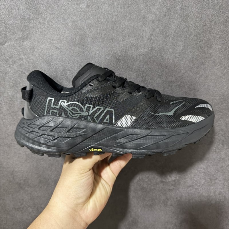 HOKA Speedgoat 7 Low Trail Running Shoe Black view