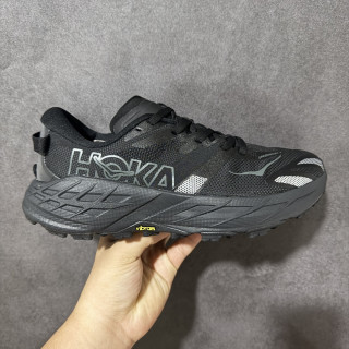 HOKA Speedgoat 7 Low Trail Running Shoe Black view 2