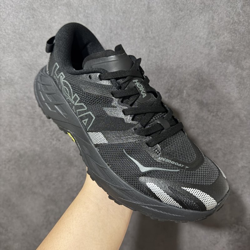 HOKA Speedgoat 7 Low Trail Running Shoe Black view