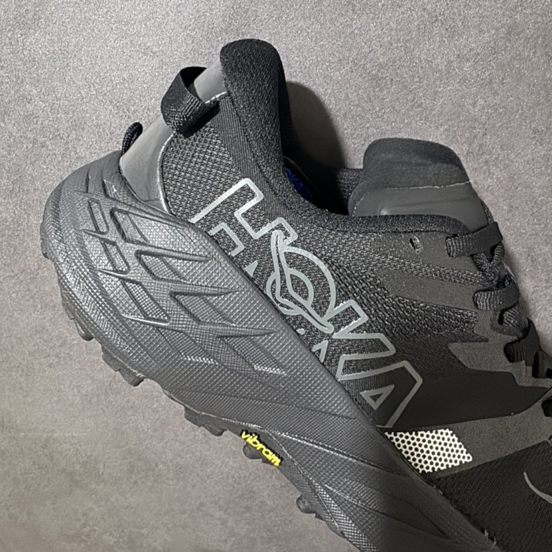 HOKA Speedgoat 7 Low Trail Running Shoe Black view