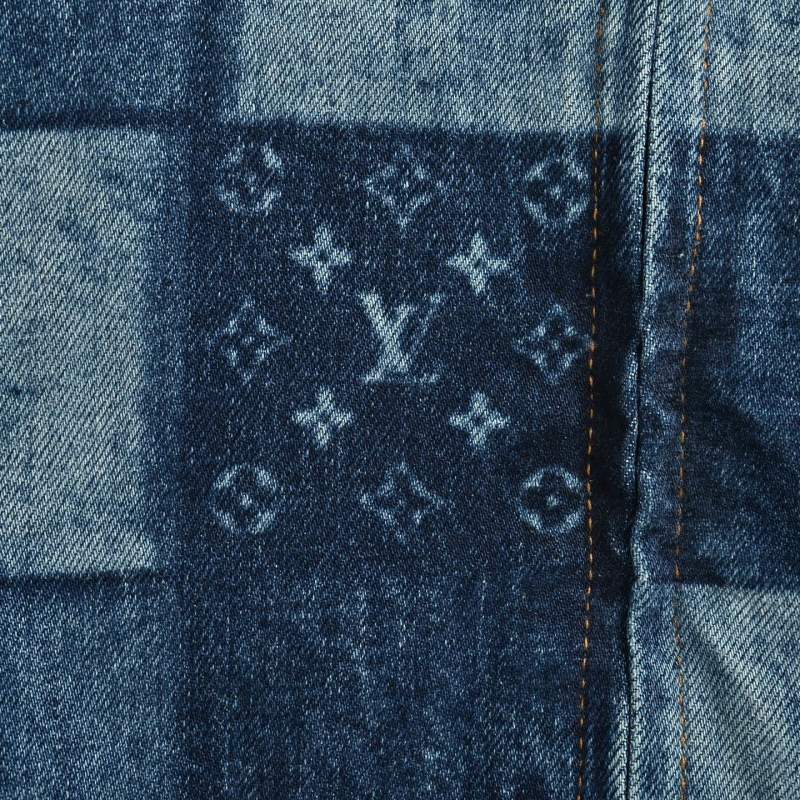 Louis Vuitton Monogram Checkerboard Denim Jacket Blue view