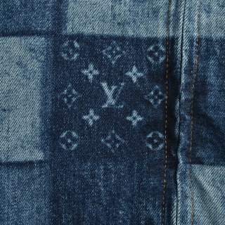 Louis Vuitton Monogram Checkerboard Denim Jacket Blue view 7