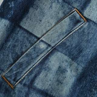 Louis Vuitton Monogram Checkerboard Denim Jacket Blue view 8