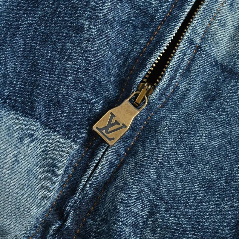 Louis Vuitton Monogram Checkerboard Denim Jacket Blue view