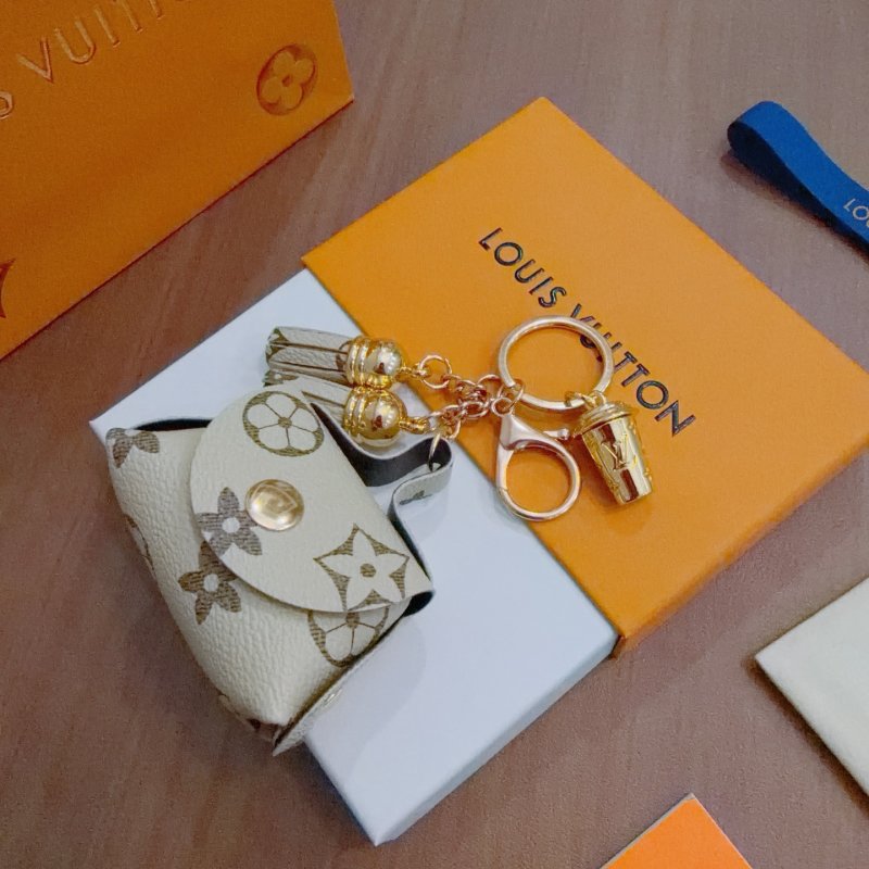 Louis Vuitton Anger Forest Monogram Keychain Replica - Gold Tone