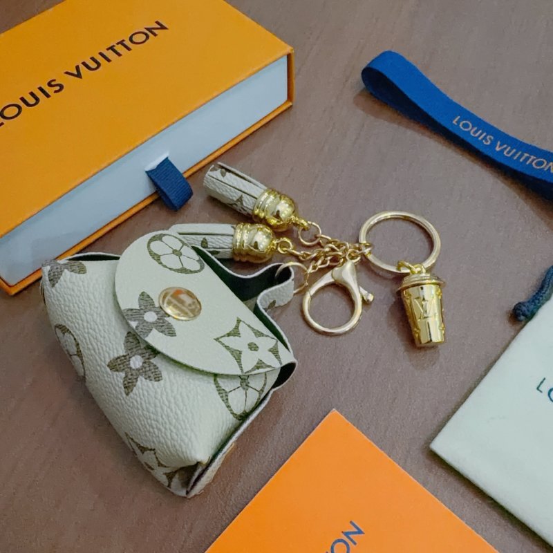 Louis Vuitton Anger Forest Monogram Keychain Replica - Gold Tone view